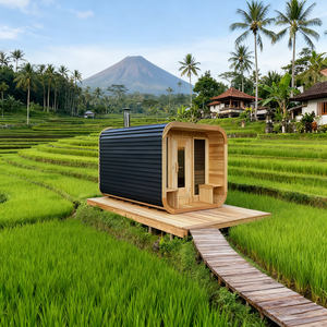 Saunas Tradicionales de Luz Roja, Saunas Finlandesas de Baño Seco, Bancos de Descanso, Cubos de Spa, Saunas de Barril para Exteriores - Product Image 5