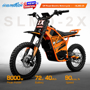 Moto électrique 8000W SLMD-2X à vendre, 72V 40Ah, système <span class=keywords><strong>de</strong></span> freinage avancé, moto tout-terrain électrique - Product Image 1