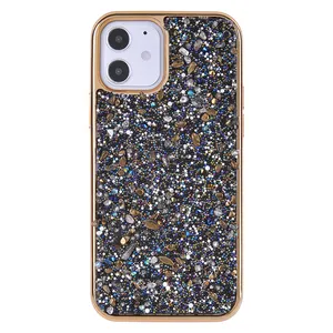 Casing Ponsel Berlian Buatan Kustom untuk Apple iPhone 11 12 Casing Ponsel Batu untuk Samsung Mewah Berkilau Casing Ponsel Berlian Imitasi