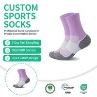 Chaussettes de course montantes pour l'été, tricotées, anti-transpiration, antibactériennes et écologiques, personnalisables