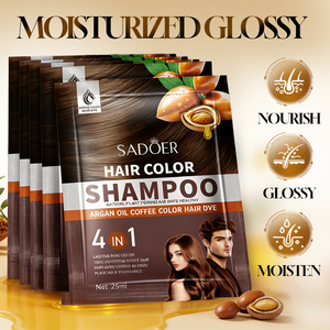 Tinta per <span class=keywords><strong>Capelli</strong></span> Permanente SADOER con Olio di Argan e Caffè, 25mlX10Pz, Formula Naturale, Colore Duraturo, Nutriente e Lucidante - Product Image 2