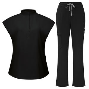 Uniformes hospitaliers anti-rides recyclés respectueux de l'environnement uniformes d'infirmières de <span class=keywords><strong>pharmacie</strong></span> ensembles d'uniformes de gommage médicaux de clinique de spa de beauté personnalisés - Product Image 6