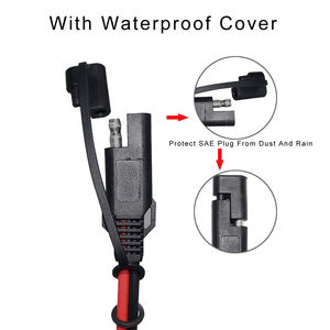 12 Volt pil çakmak GÜNEŞ PANELI Sae 2 Pin pil konektörü 24v kablo uzatma - Product Image 4