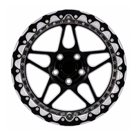 Jantes Beadlock sur mesure 15x9 15x10 15x12, noires usinées, cinq branches, 5x120 5x4.75, pour course de dragster Corvette C5 C6 C7 Z06