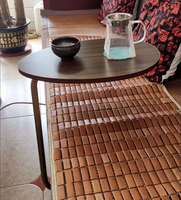 Petite table basse d'angle moderne pour salon, canapé, chevet, mini balcon