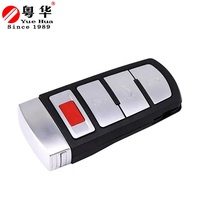 Coque de clé de voiture à distance, 4 boutons, transpondeur, pour VW Passat Sport, double embrayage