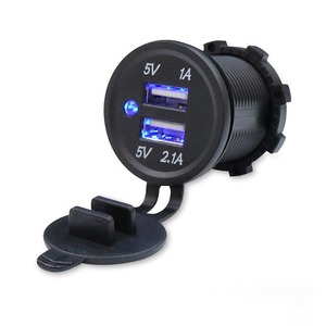 Kép cổng xe buýt thuyền Marine Car Battery Charger 5v2.1a/1A kép USB sạc Ổ cắm - Product Image 3