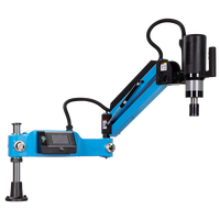 Machine à tarauder électrique CNC M3 à M16 avec pinces de serrage, bras flexible vertical, servomoteur automatique 220V/110V