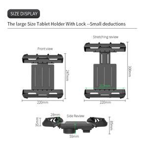 2022 New Anti-Theft Security Tablet ELD Holder or Locking Tablet <strong>Stand</strong> Holder for <strong>SUV</strong> Truck Vehicle Semi MPV - Product Image 1