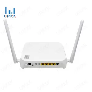 Nouvelle marque Gpon Ont H3-1S 2.4G/5G double bande Wifi 6 5Dbi antenne 4GE Lan Port Onu routeur réseau FTTH