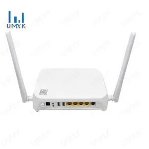 새로운 Gpon Ont H3-1S 2.4G/5G 듀얼 밴드 와이파이 6 5Dbi 안테나 4GE Lan 포트 Onu 라우터 FTTH 네트워크