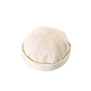 Fashion Adjustable Unisex Docker Sailor Biker Baseball <b>Cap</b> Casual <b>Brimless</b> Denim 100% Cotton Summer - Product Image 2