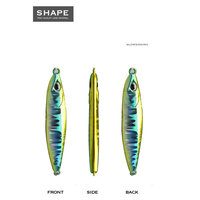 Leurre de pêche DOLPHINLY pour micro-jigging à longue portée, leurre métallique à double hameçon pour la pêche au topmouth culter