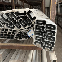 Mains courantes en verre profilées pour balustrade en aluminium extrudé avec revêtement en poudre pour l'extérieur