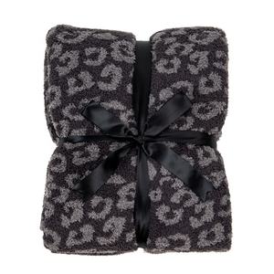 Ma Thuật Màu Xanh Lá Cây Hiện Đại Mềm 100% Polyester Dệt Kim Ném Chăn <span class=keywords><strong>Leopard</strong></span> Ấm Cúng Chăn Tùy Chỉnh Bán Buôn - Product Image 1