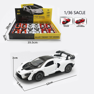 Auto Giocattolo per Bambini da 12CM con Luci e Musica, Porte Apribili, in Lega Metallica - Product Image 3