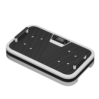 Tragbare Fitness-Vibrationsmaschine mit Digitalanzeige und Griffen Vibrationsplattform Körpershaker für Muskel-Fitness-Workout