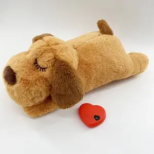 Mainan boneka anjing bulu kelinci, mainan Anjing Ramah Hewan untuk anjing