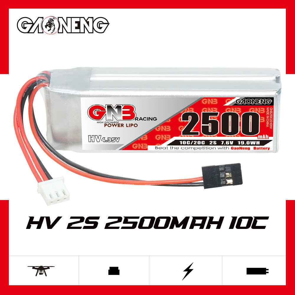 [ܼ] GNB25002S10HV [GNB] 7.6V 2500mah 2S HV ű Ƭ  ͸ 