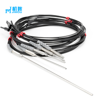 JIMOU Ventes directes par points Capteur optique standard M4 Sonde à réflexion diffuse à fibre optique avec amplificateur CE à fibre à tube d'aiguille