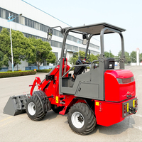 Alta calidad eléctrica Radlader Elektro Hoflader YF08E máquinas 800kg Mini cargador de ruedas eléctrico frontal
