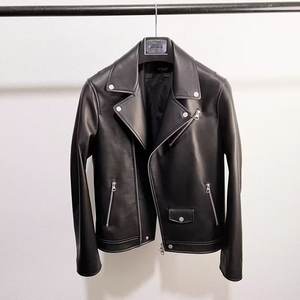 Trendy Brand Cool High-End Pilot PU <strong>Leather</strong> <strong>Jacket</strong> Coat American Street Style Loose Design Zipper for Winter Motorcycle Riding - Product Image 1