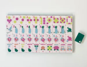 Set di Mahjong Americano di Lusso <span class=keywords><strong>Green</strong></span> Country Club, Design Moderno, Arte Classica, Ecologico, Durevole, Pieghevole, Portatile, Personalizzabile - Product Image 3