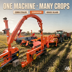 Récolteuse de maïs et de céréales montée latéralement sur tracteur, boîte de vitesses à engrenages, haute productivité - Product Image 1