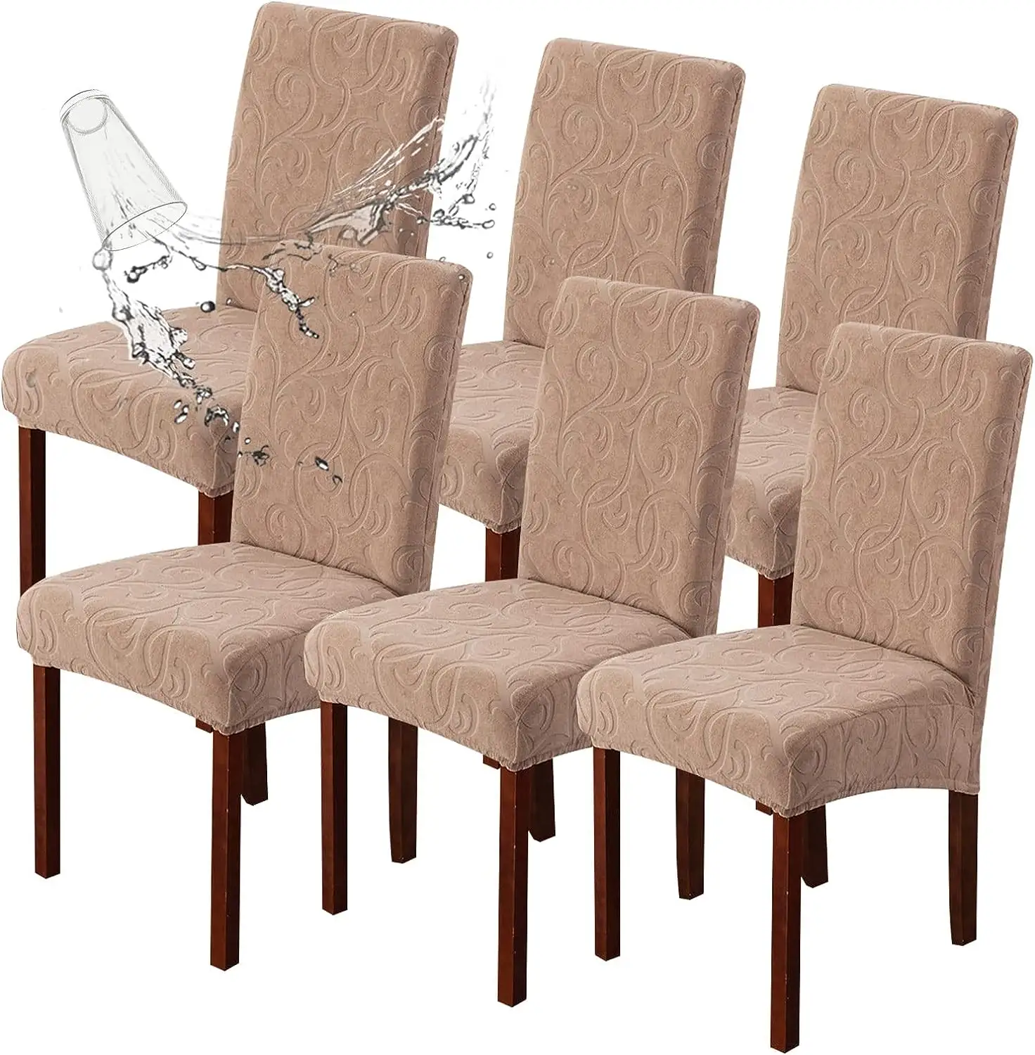 High Quality Jacquard Chair Cover Dust Proof And Waterproof Dining Chair Cover