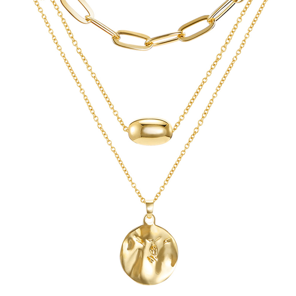 ジュエリーセット ゴールドトーン 多様なデザイン GARDEN HALO DIAMOND NECKLACE(L)(1ZN1123)K18/Pt950 ネックレス