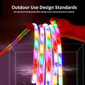 Striscia <span class=keywords><strong>LED</strong></span> ad Alta Tensione per Esterni, Luce al <span class=keywords><strong>Neon</strong></span> Flessibile Cambiacolore per Atmosfera Festiva - Product Image 3