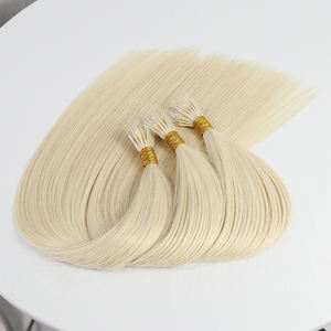 Extensiones de Cabello Humano con <span class=keywords><strong>Punta</strong></span> Doble F de Fábrica Qingdao Haohao, Micro Link, <span class=keywords><strong>Punta</strong></span> Nano de Plástico Suave, Color Claro - Product Image 3