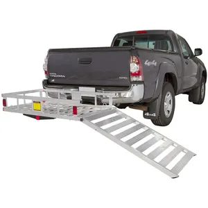 Silver Spring Extra Grote Aluminium Voertuig Hitch Cargo Carrier Pickup Truck Ramps Trekhaak Cargo Carrier