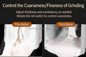 Moulin à grains et à <span class=keywords><strong>sable</strong></span> à double usage (humide et sec) en acier, vente en gros transfrontalière avec moteur, composant principal pour machine à snacks - Product Image 4