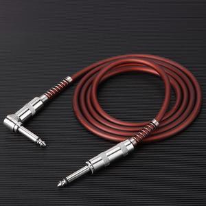 Cable de audio mono de 6,35mm a 6,5mm para guitarra, micrófono, mezclador, altavoz, línea de bajos, funda elástica de Pvc, conector de Metal - Product Image 2