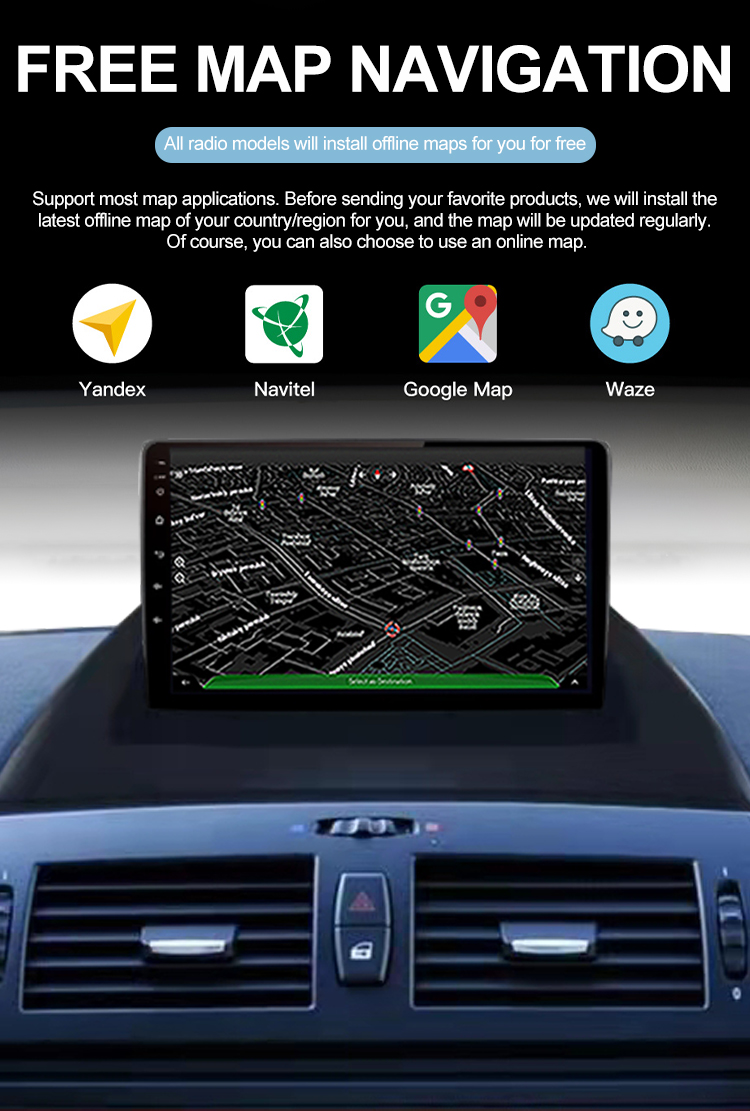 9'' Android 11.0 Car DVD Player For BMW X3 E83 2004-2012 GPS Navigation Auto Radioz