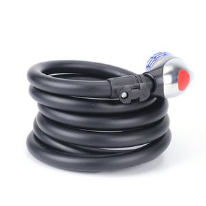 Câble <span class=keywords><strong>Antivol</strong></span> avec LED Lumière De Bicyclette De Sécurité Serrure Robuste Réarmable Combinaison Serrure De Vélo pour Vélo En Plein Air - Product Image 5