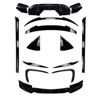 Kit de Alerón Delantero, Difusor Trasero y Rejilla para BMW M Sport X6 F16 2015-2019, 1 Año de Garantía, Reequipamiento OEM, Fibra de Carbono