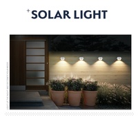 Lampes solaires à capteur LED Demax pour gouttières et murs, pour jardin, aménagement paysager, route et bureau, indice de protection IP44, éclairage 8h