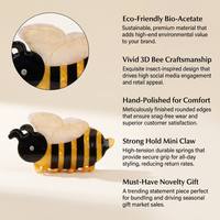 SHESHARES Pince à Cheveux Kawaii Mignonne en Acétate en Forme d'Abeille, Accessoire Créatif pour Cheveux en Forme d'Abeille Miel pour Femmes et Filles