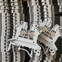 Bloc de bornes à vis ignifuge pour rail DIN, connecteur de fil 2,5 mm², 4 mm², 6 mm², borne à vis pour l'automatisation industrielle