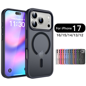 Từ Frosted Da Chống-Mùa Thu Bảo Vệ Bìa Đối Với <span class=keywords><strong>iPhone</strong></span> 17 Điện Thoại Trường Hợp Đối Với Apple 16 Pro Max - Product Image 1