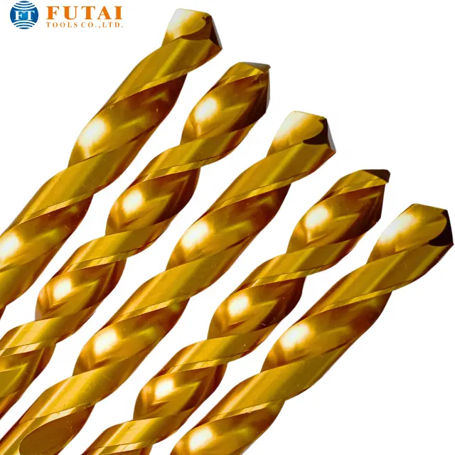 Ultimate Precision Futai Jobber Drill Bit Set - 135 Degree Split Point, Fully Ground & Tin Coated Twist Drills