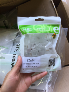 <span class=keywords><strong>หัว</strong></span>ต่อสายแลน <span class=keywords><strong>RJ45</strong></span> ชุบทอง 50U คุณภาพสูง SZADP รุ่น Cat6a ขายส่งจากโรงงาน - Product Image 6