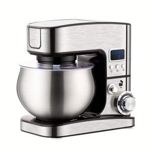 Robot culinaire <span class=keywords><strong>professionnel</strong></span> 5 <span class=keywords><strong>L</strong></span> 600W avec bol rotatif en acier inoxydable, mélangeur sur socle robuste pour usage commercial - Product Image 5