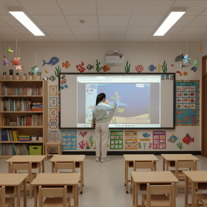 จอสัมผัสอัจฉริยะแบบพกพาขนาด 43 นิ้ว 65 นิ้ว 86 นิ้ว รองรับการสัมผัส 40 จุด พร้อมพอร์ต USB สำหรับสมาร์ททีวี จอภาพ และไวท์บอร์ดอัจฉริยะ - Product Image 2