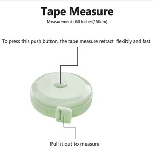 Thời trang 60-inch 1.5 meter mềm có thể thu vào băng cho thợ may may thủ công chế độ ăn kiêng đo cho công nghiệp sử dụng - Product Image 3