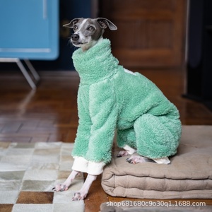 Vêtements chauds double face en polaire pour l'automne et l'hiver, pour Chiens de Chasse Italiens, Whippets, Bellington Terriers, à col montant - Product Image 1