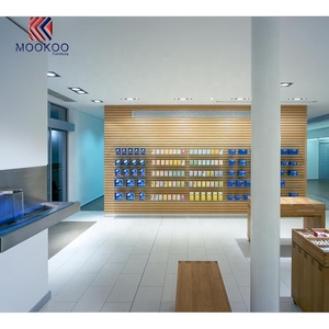 Conception de rendu 3D haut de gamme Comptoir de caisse Farmacia Shop Présentoirs en verre transparent - Product Image 4