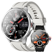 Montre connectée H99 5G avec carte SIM, connectivité mondiale, double système d'assistance, appels photo et vidéo, écran AMOLED, bracelet en silicone